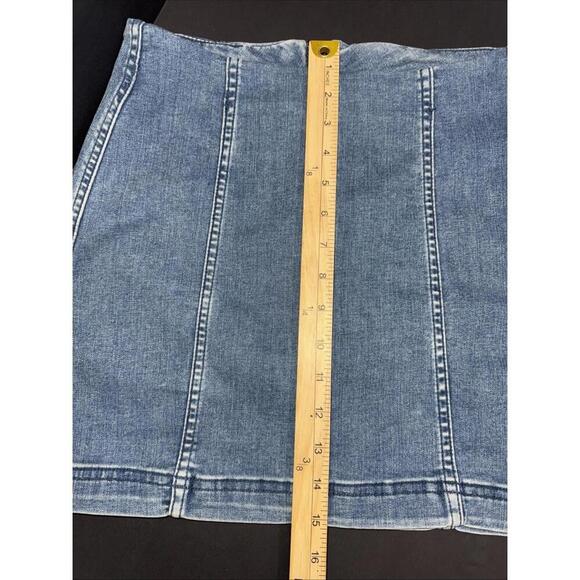 Free People Boho Preppy Business Casual Y2K Hippie Mini Skirt size 6 - Picture 8 of 15